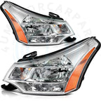 Set of 2 Headlight Assemblies for Ford Focus Sedan (2008–2011)