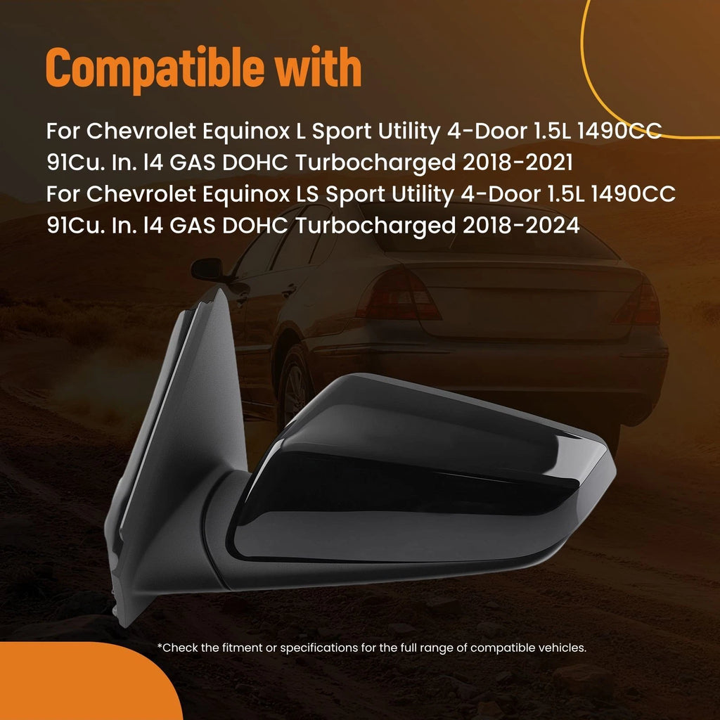 Heated Left Side View Mirror for Chevrolet Equinox (2018–2024) GM1320560