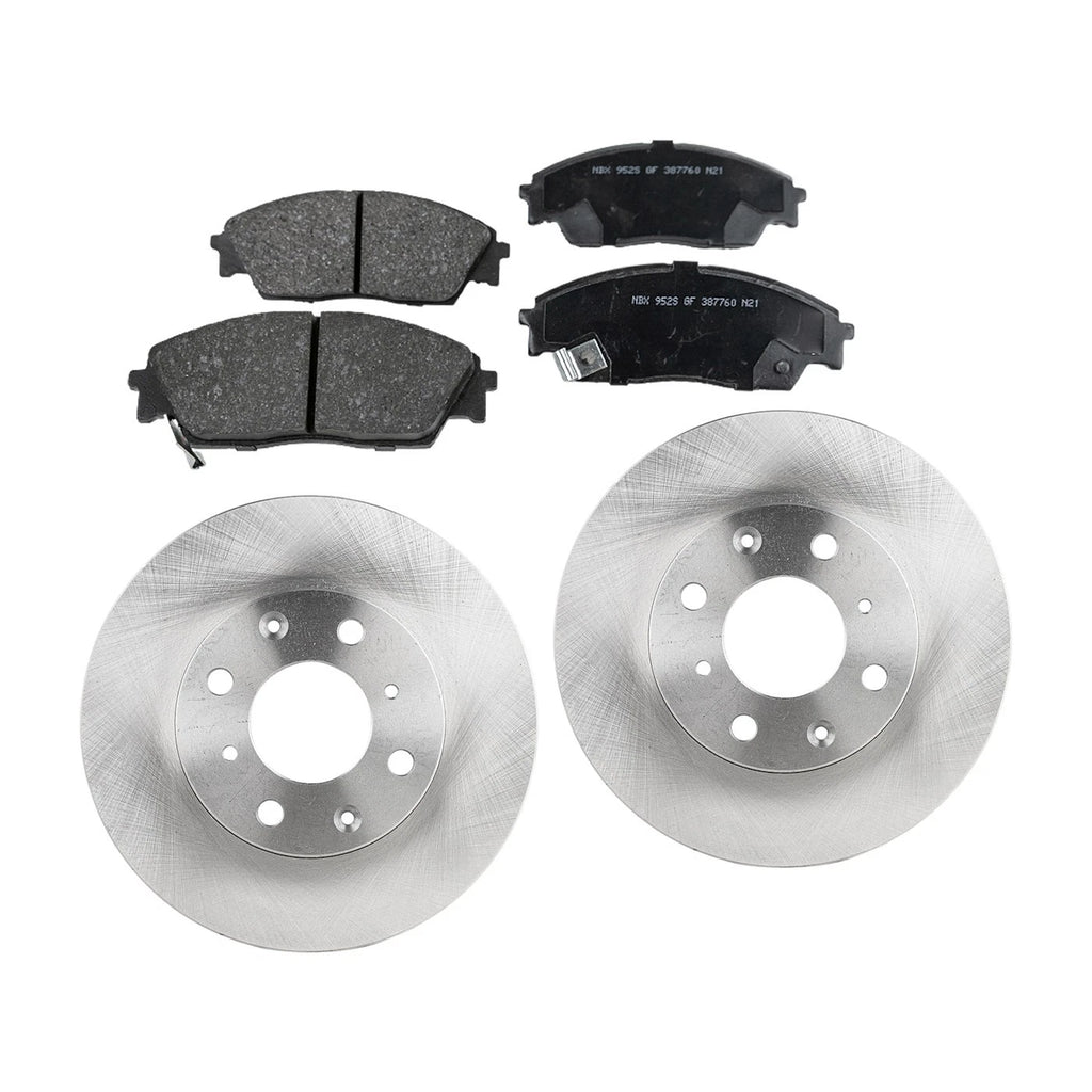 Brake Disc and Pad Kit for Honda Prelude (1988–1990) Front