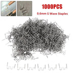 1000PCS Wave Hot Staples for Car Plastic Welder Bumper Repair (0.6mm)