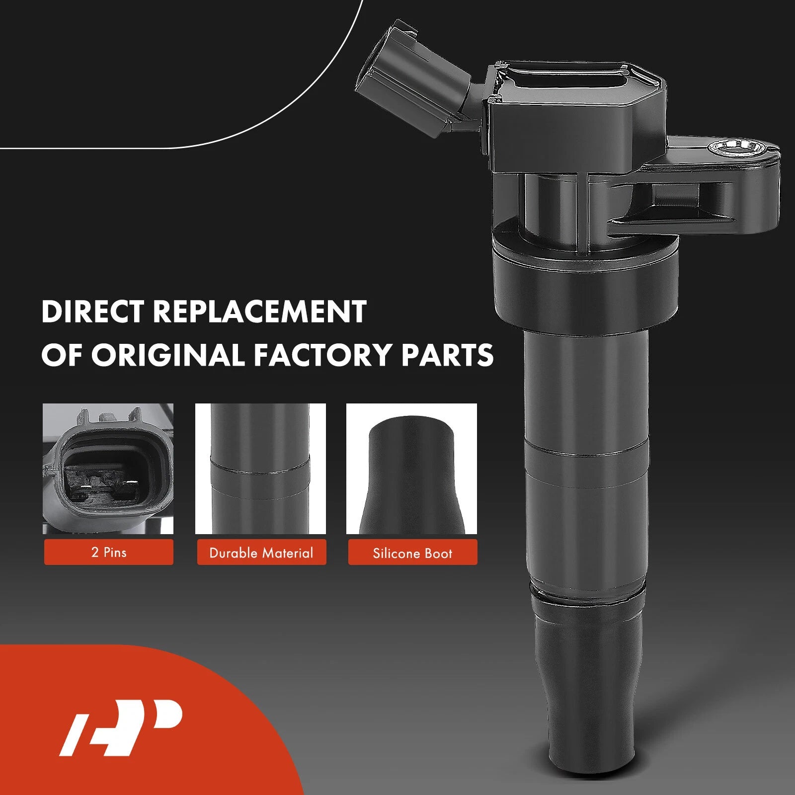 Set of 4 Ignition Coils & Iridium Spark Plugs for Hyundai Sonata Kia Optima