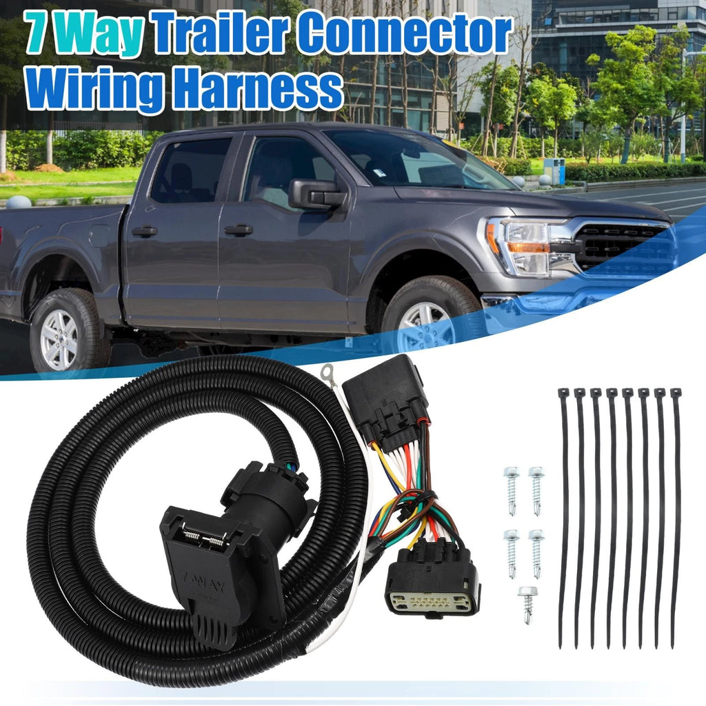 7 Pin Trailer Wiring Connector Harness T-Connector for Ford F-150 (2015–2020)