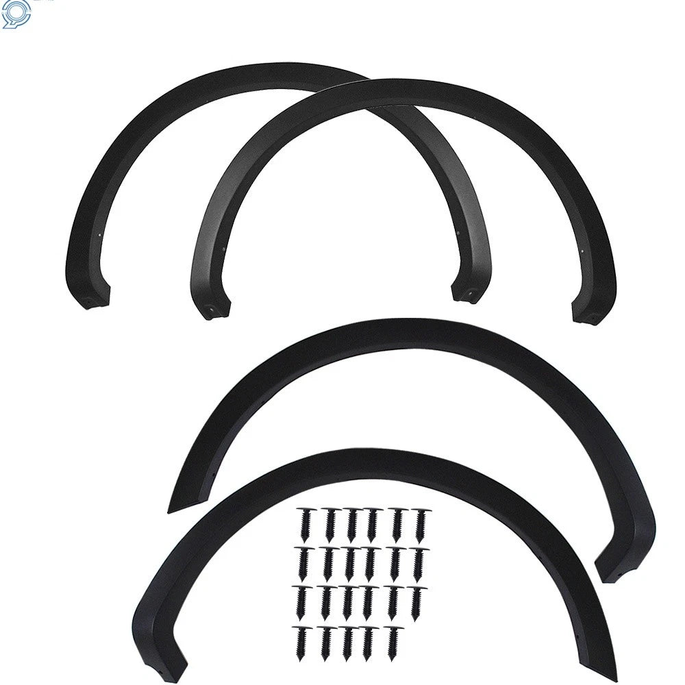 Set of 4 Black Fender Flares for F150 Styleside (2004–2008)