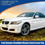 Left Side Front Bumper Headlight Washer Nozzle Cover for BMW E90 E91 White