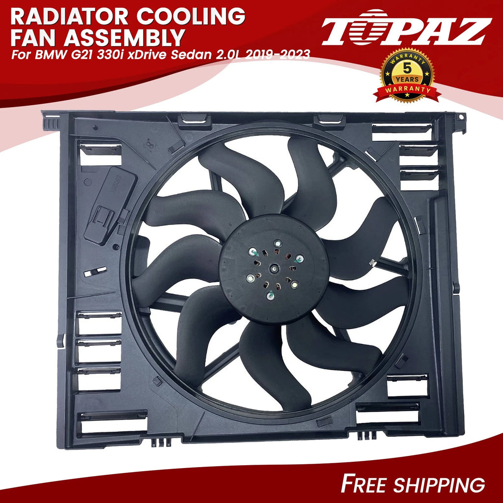 Radiator Cooling Fan Assembly for BMW G21 330i xDrive Sedan (2019–2023)