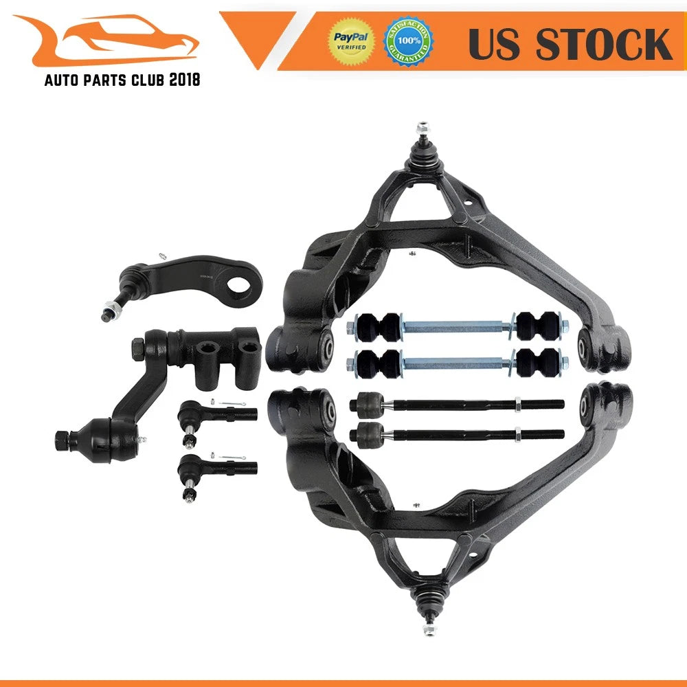 10pcs Front Lower Control Arm w/ Ball Joints for GMC Sierra 2500 3500 HD (2011–2019)