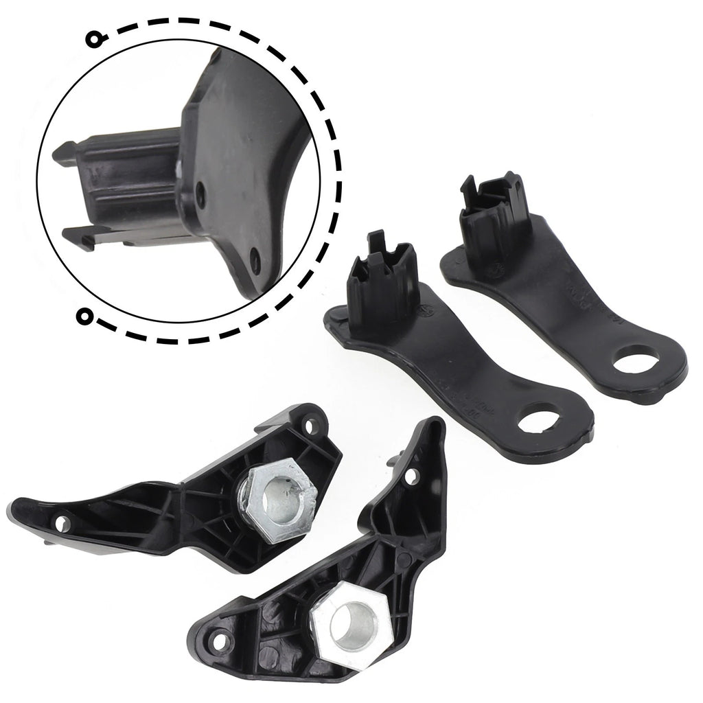 Set of 4 Headlight Brackets for BMW (2010–2017) 63126941478, 63126949633