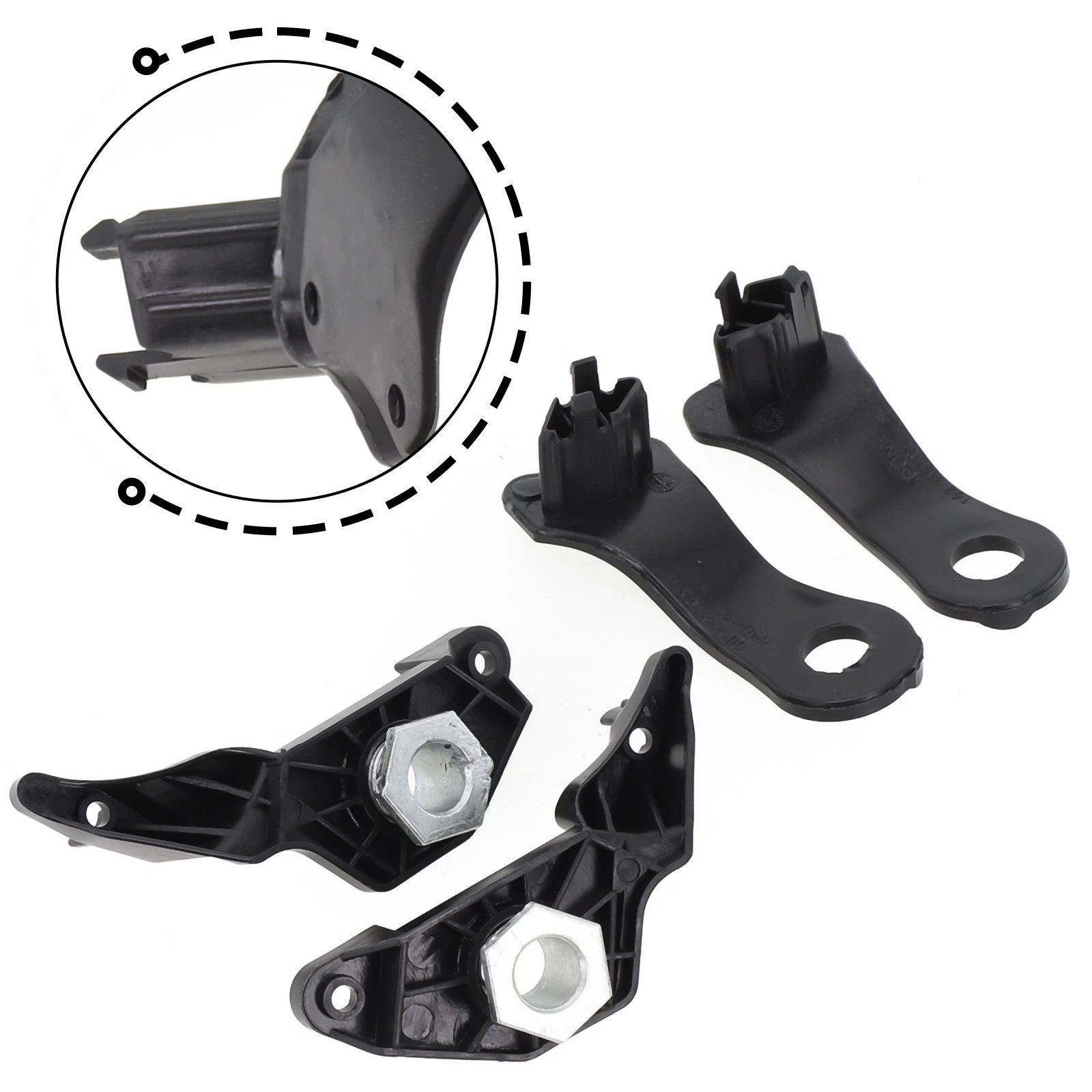 Set of 4 Headlight Brackets for BMW (2010–2017) 63126941478, 63126949633