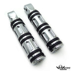 Chrome Edge Cut Footpegs for Suzuki Intruder 1500 LC (1998–2009)