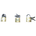 3-Place Trimmer Line Holder Rack for Open Landscape Trailer