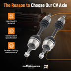 CV Axle Shaft Set of 2 for Nissan Pathfinder Frontier Xterra (2005–2012)