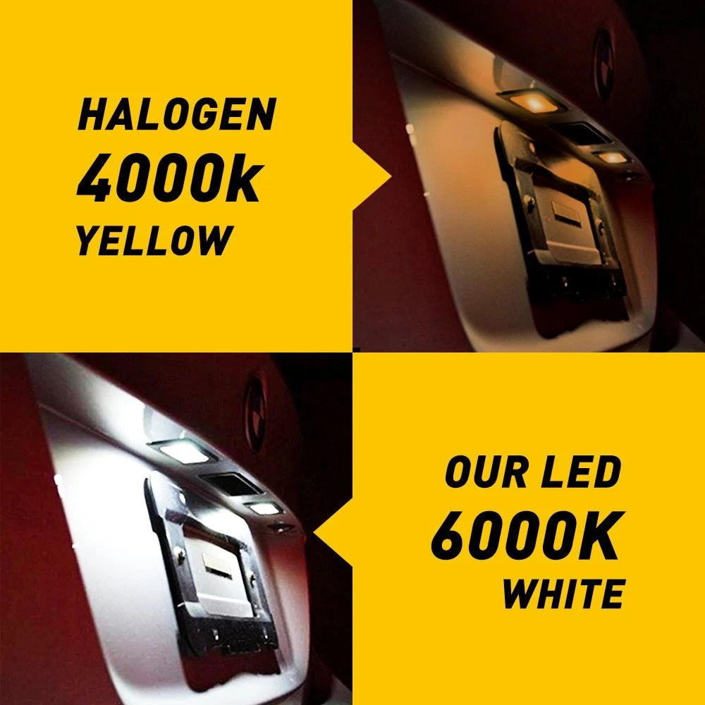 2X LED License Plate Light Bulbs for BMW E90 E92 E60 E61 (2007-2013)