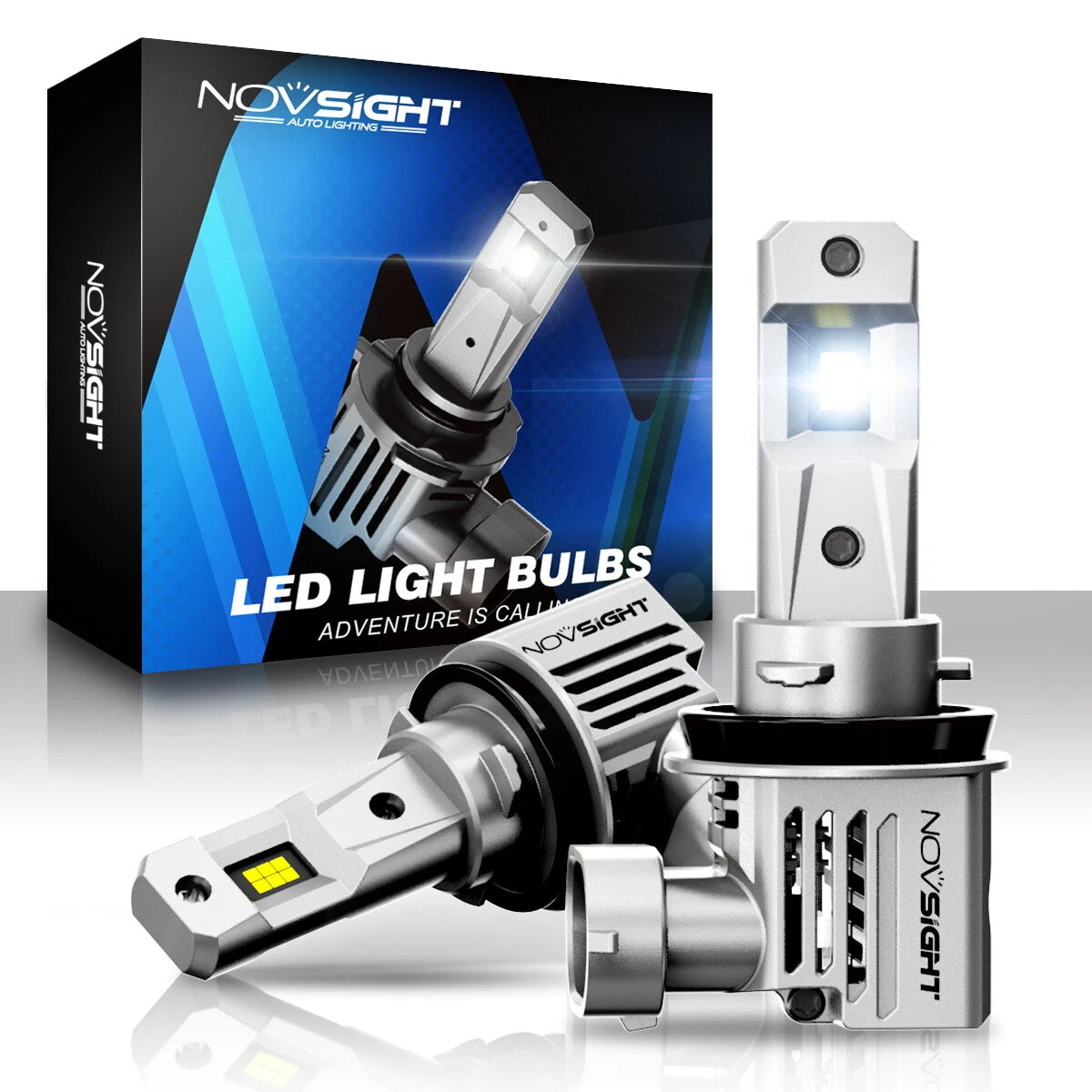 H11 LED Headlight Bulbs Kit for High Low Beam (80W 18000LM)