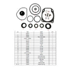 Lower Unit Seal Kit for Johnson/Evinrude Outboard 35-50 HP (0433550)