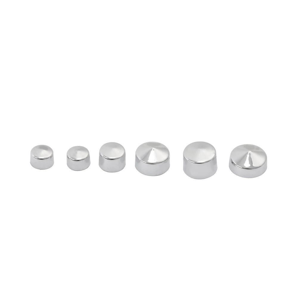 75Pcs Bolt Topper Caps for Harley Electra Glide, Road King (2007–2013) Chrome