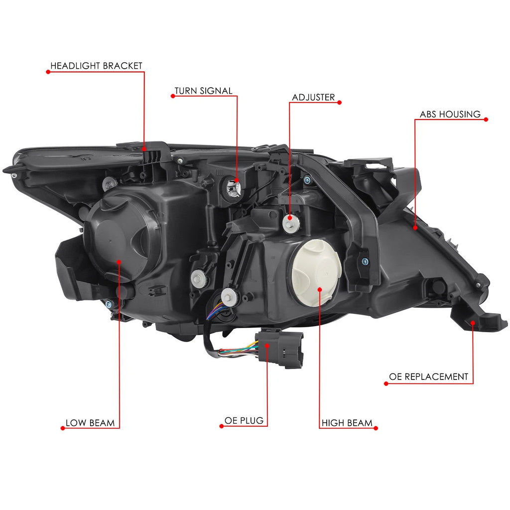 Driver Left Chrome Projector Headlight Lamp for Lexus LX570 (2013–2015)