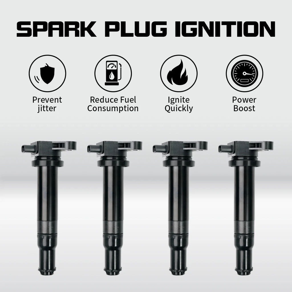 Set of 4 Ignition Coils for Hyundai Accent Kia Rio (2006–2011) UF499 2730126640