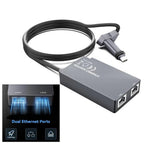 Ethernet Adapter for Starlink (Dual RJ45 Connectivity)