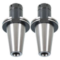 Set of 2 CAT50-ER32 Collet Chucks for Tool Holders (4" Gage Length)