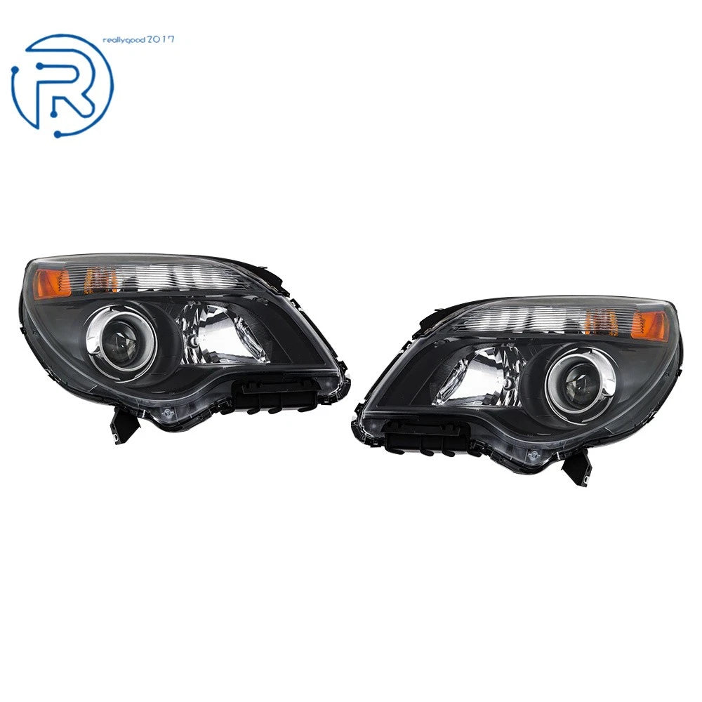 Headlight Set for Chevy Equinox (2010–2015) Halogen W/Lens Left & Right