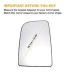 Left Upper Heated Mirror Glass for Mercedes Sprinter (2006–2011)