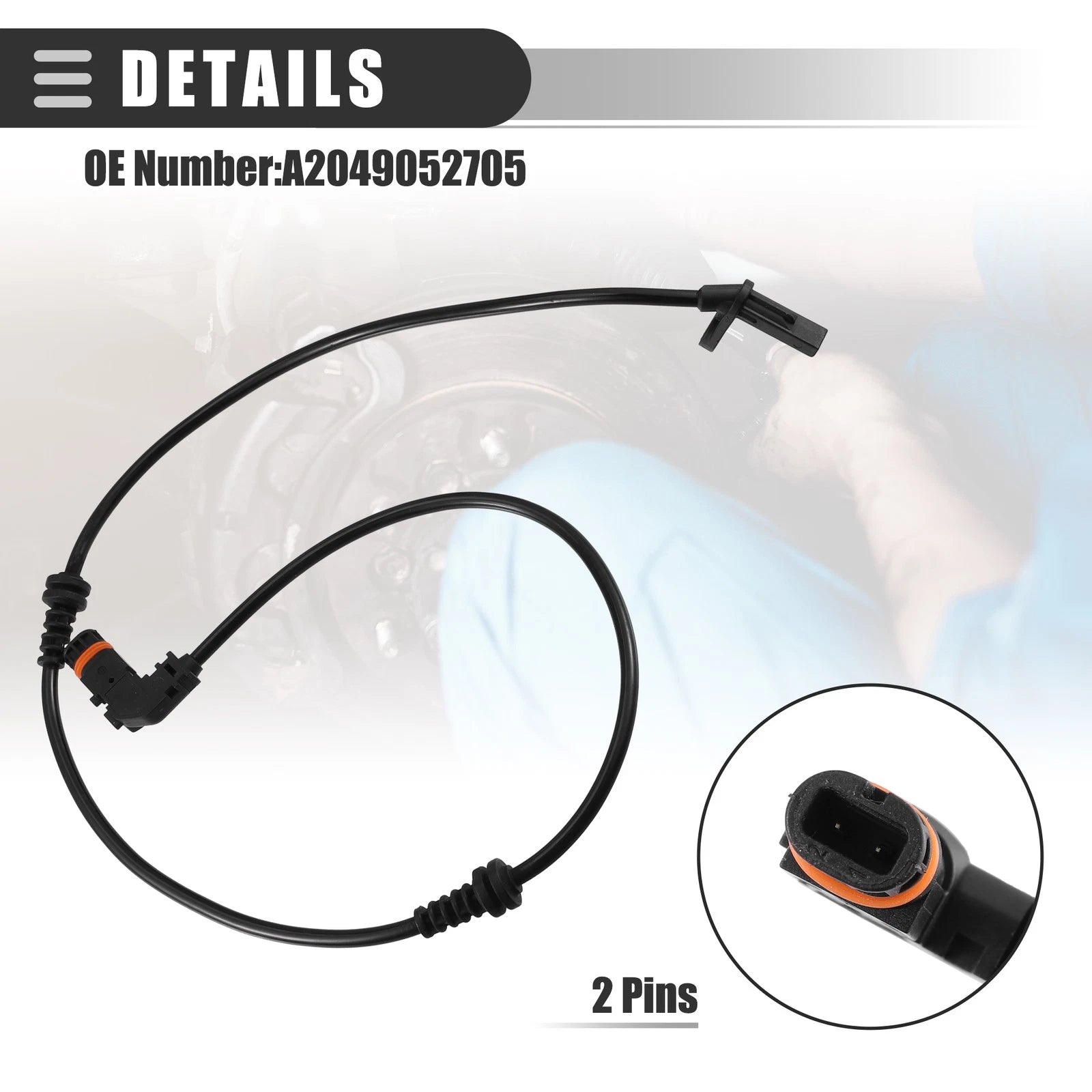 ABS Wheel Speed Sensor for Mercedes-Benz GLK250 (2013–2015) A2049052705