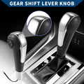 Automatic Gear Shift Knob for Chevrolet Aveo (2011–2017) Faux Leather Silver