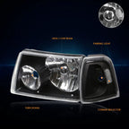Headlight and Clear Side Corner Lamp Pair for Ford Ranger (2001–2011)