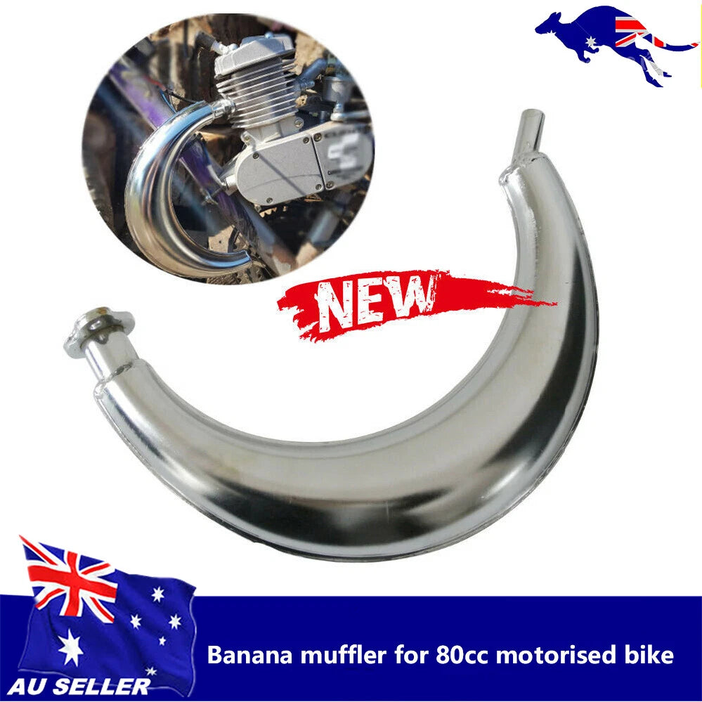 66cc 80cc Chrome Exhaust Muffler for Motorized Bike