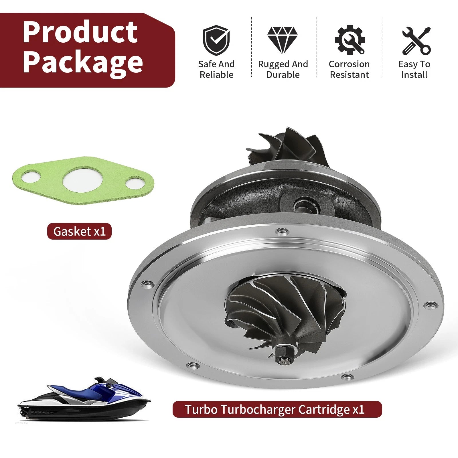 Turbocharger Cartridge for Honda Aquatrax F-12X/R-12X (2002-2007)