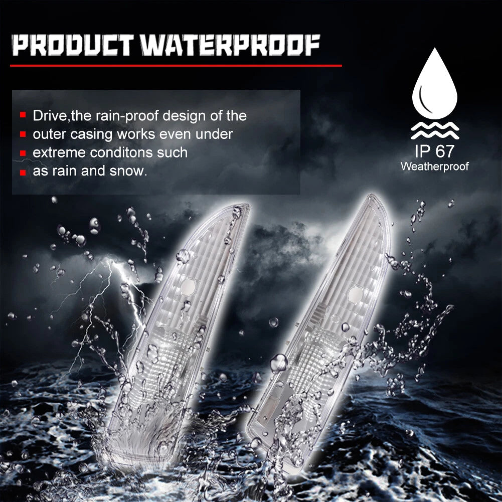 Signal Lights for Chevy Camaro (1993–2002) Clear Driver & Passenger Sides