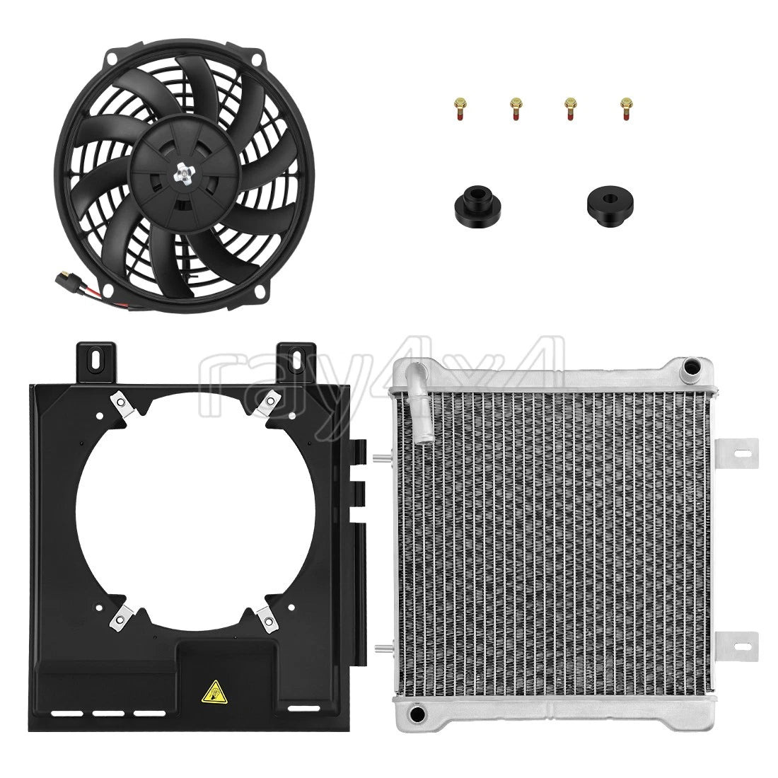 Aluminum Radiator Shroud Fan for Polaris Sportsman 400 500 Magnum (2000–2004)