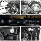 Chrome Housing Euro-Spec E-Code Headlamp w/Fog Lamp for VW Jetta MK4 (1999–2005)
