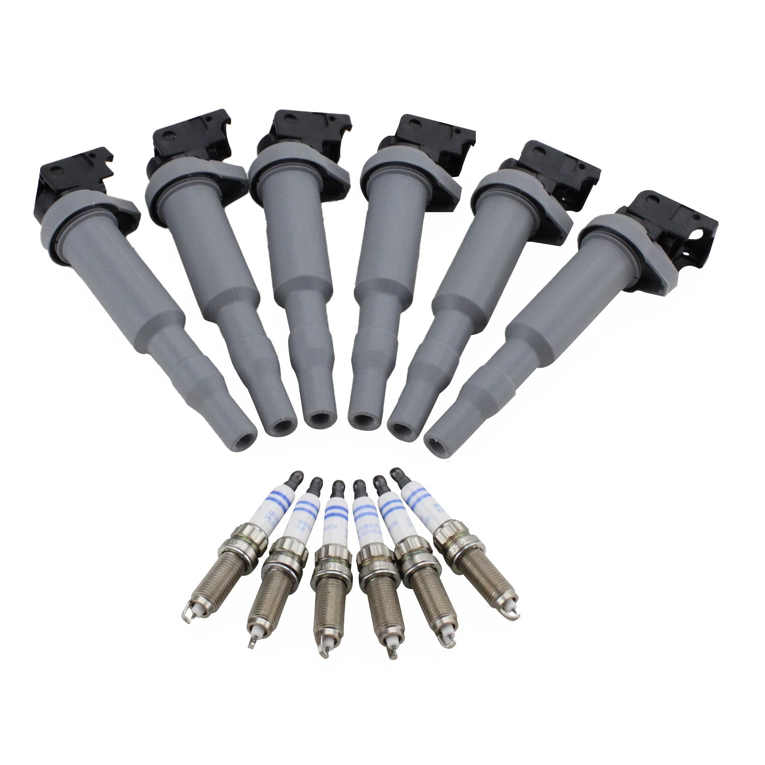 Set of 6 Ignition Coils & 6 Double Platinum Spark Plugs for BMW F82 F83 (2014–2020)