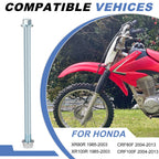 Rear Axle Bolt with Nut for Honda XR 80R 100R (1985–2003) / CRF 80F 100F (2004–2013)