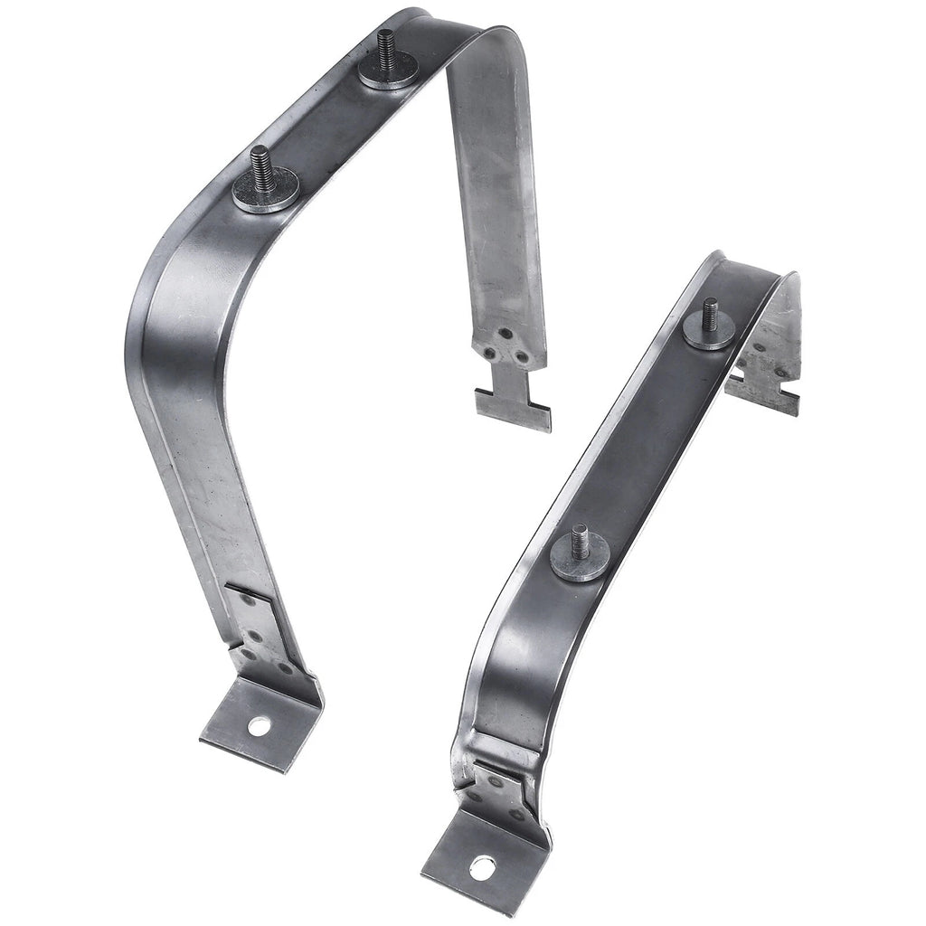 Set of 2 Fuel Tank Straps with Skid Plate for Ford F-150 F-250 (2004–2008)
