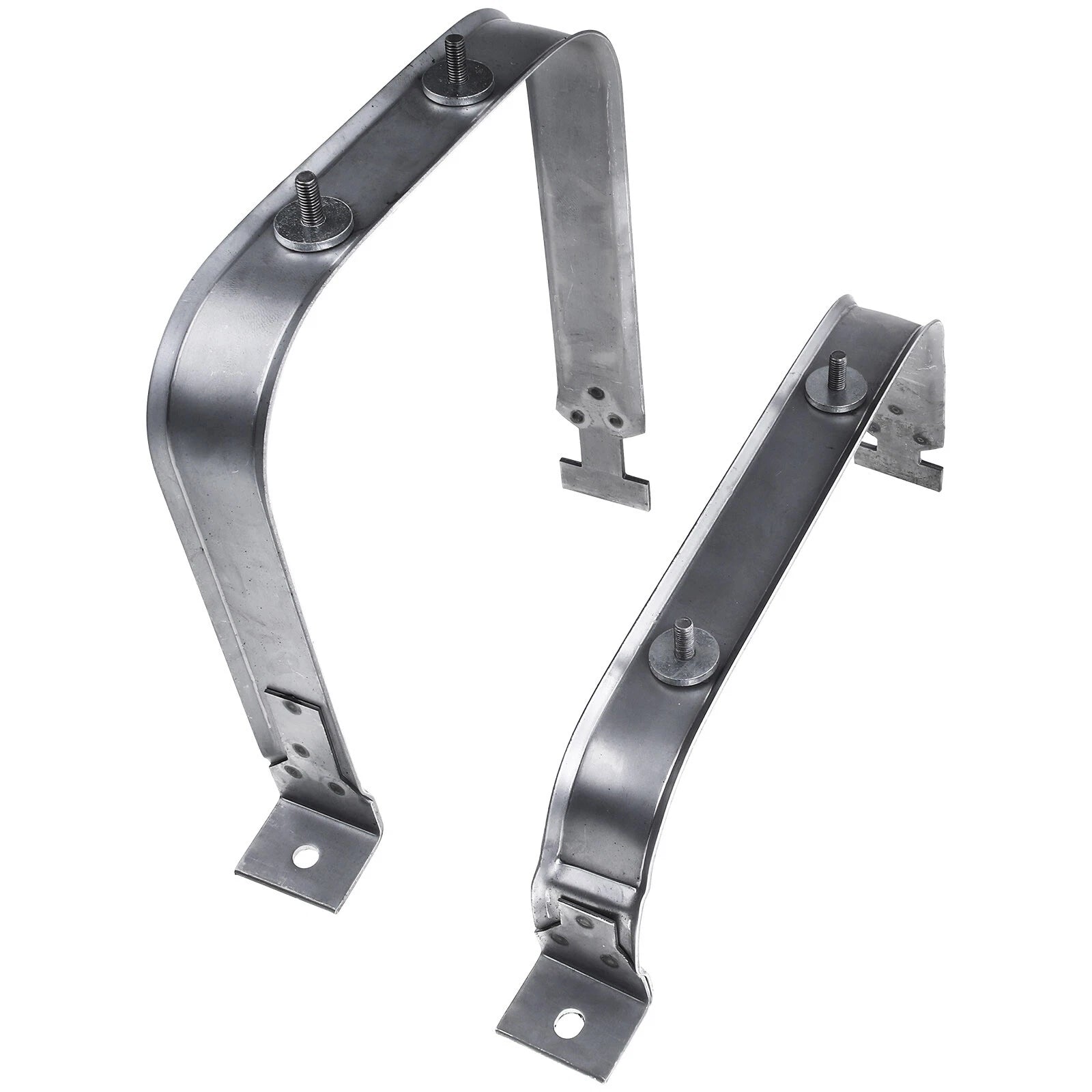Set of 2 Fuel Tank Straps with Skid Plate for Ford F-150 F-250 (2004–2008)