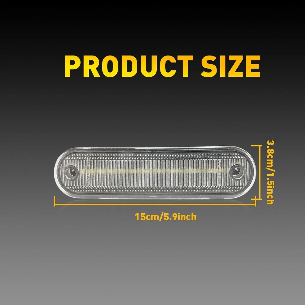 Clear Front and Rear Side Marker Lights for Mazda Miata MX-5 (1990–2005)