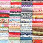 Set of 100 Craft Cotton Cloth Squares for DIY Patchwork Quilting (10x10cm)