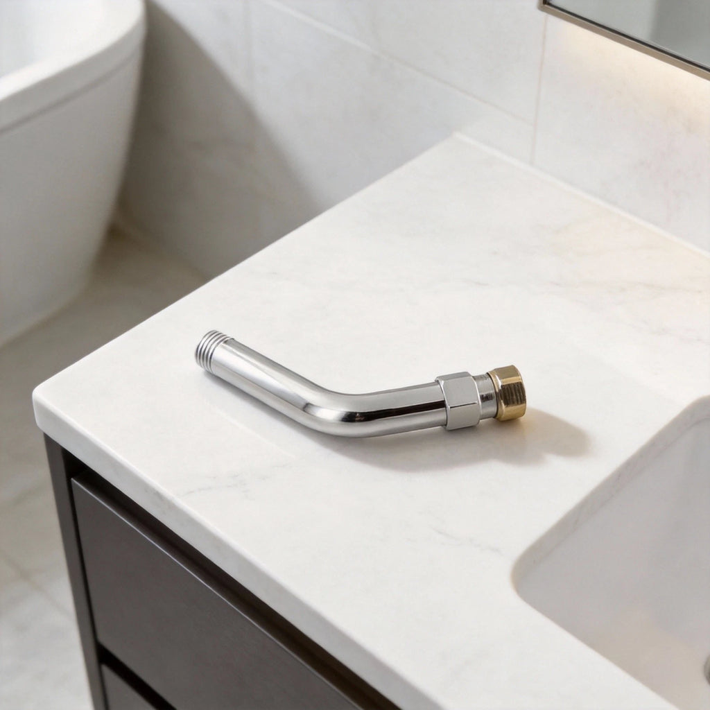8 Inch Shower Arm Extension for Universal Fit (304 Stainless Steel, Chrome)