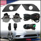Clear Lens Fog Lights Pair for Subaru Legacy (2015–2017) + Wiring + Switch