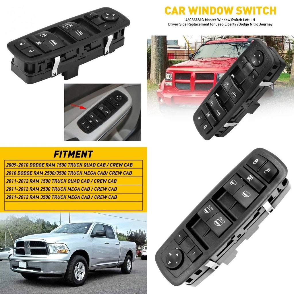 Electric Master Power Window Control Switch for Dodge Journey (2009–2010)