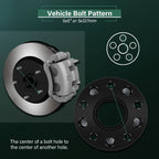 2X 2" Hub Centric Wheel Spacers 5x5 for Jeep Wrangler (2007–2018) 1/2" Studs