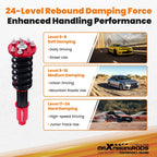 Coilover 24 Way Damper Adjustable Shocks Struts for Honda Accord TSX (2008–2014)