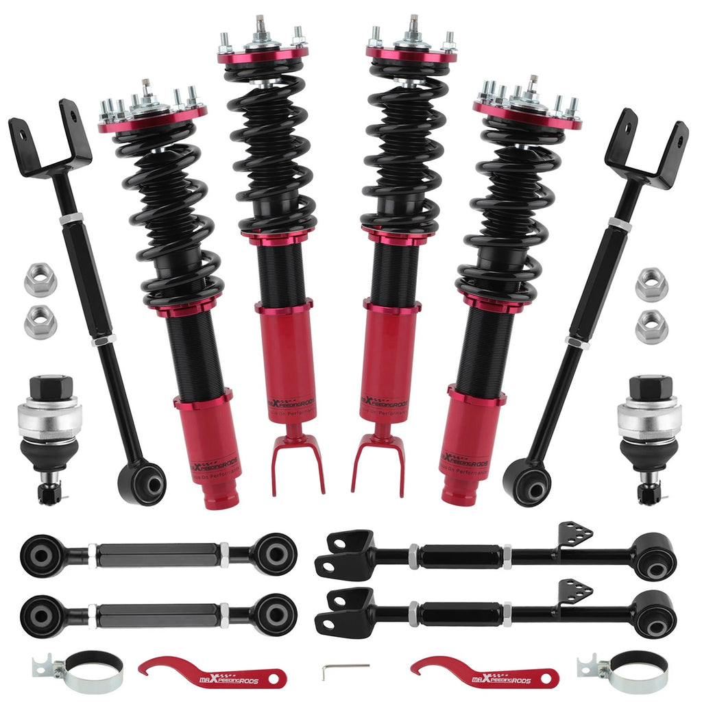 24 Way Damper Coilovers + Rear Camber Control Arms Kit for Honda Accord (2008–2012)