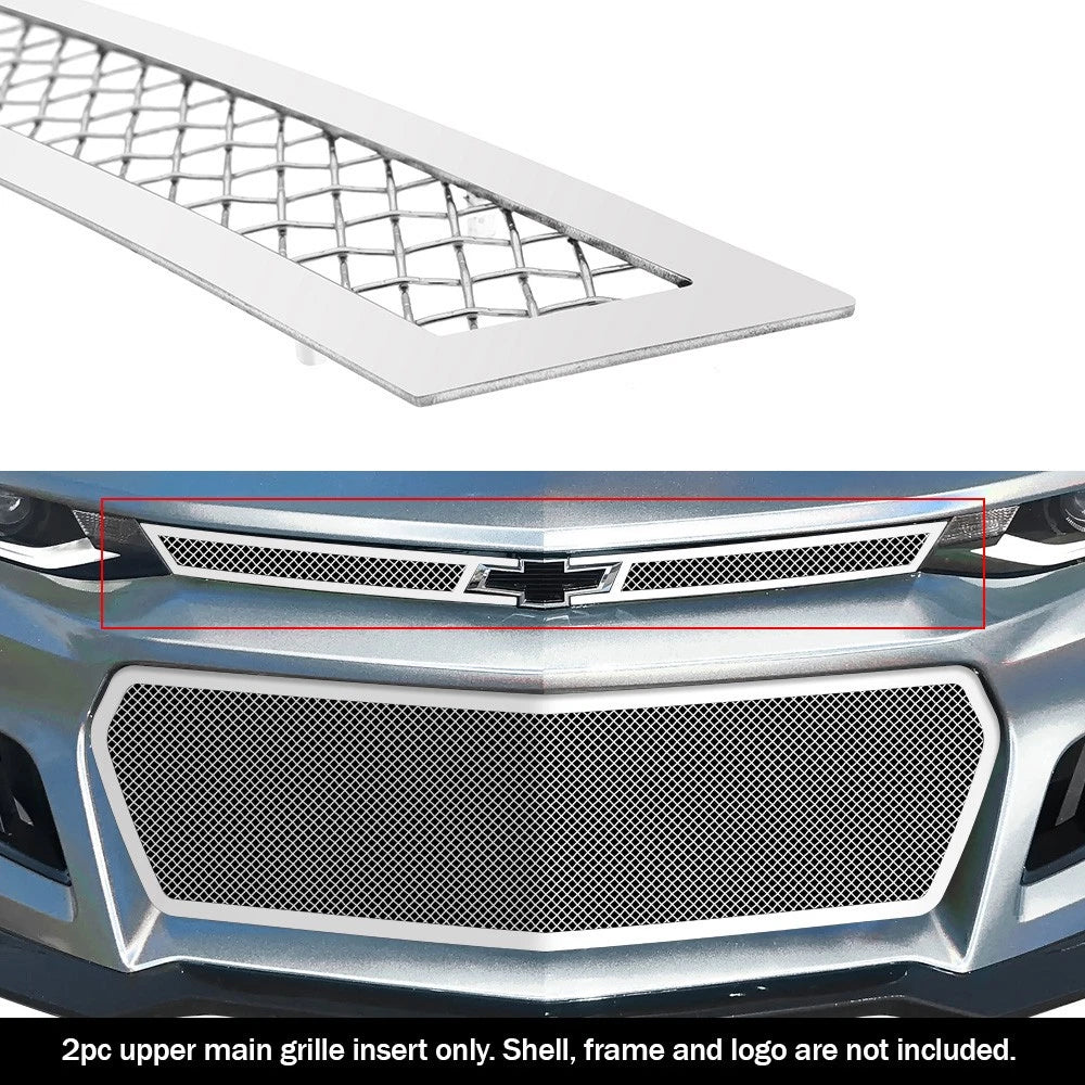 Stainless Chrome Mesh Grille Insert for Chevy Camaro ZL1 (2019-2024)