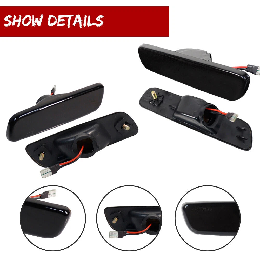 Set of 4 Smoke LED Side Marker Lights for Lexus IS300 (2000–2005)