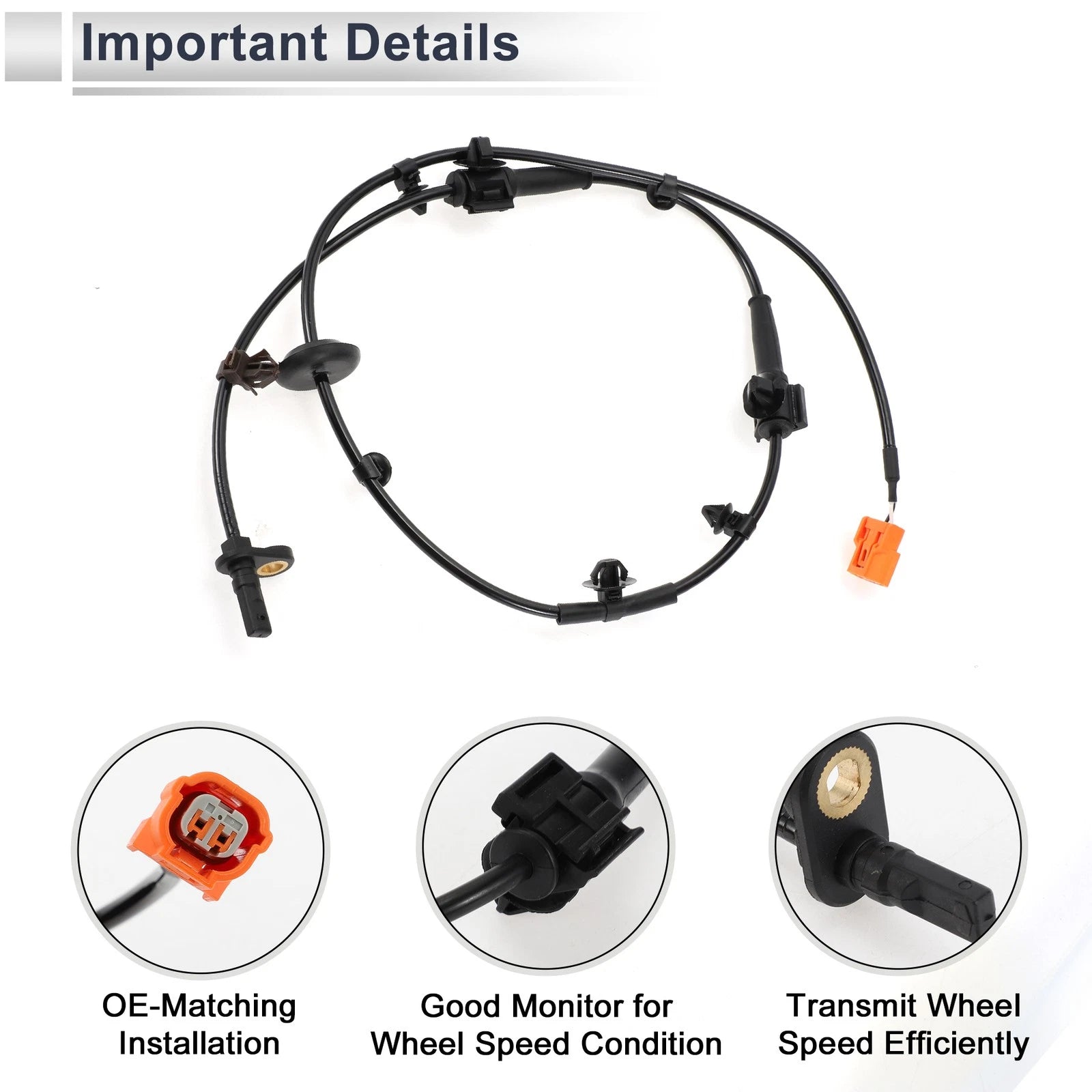 ABS Wheel Speed Sensor No. 57450SELP02 for Honda Jazz II (2002–2008)