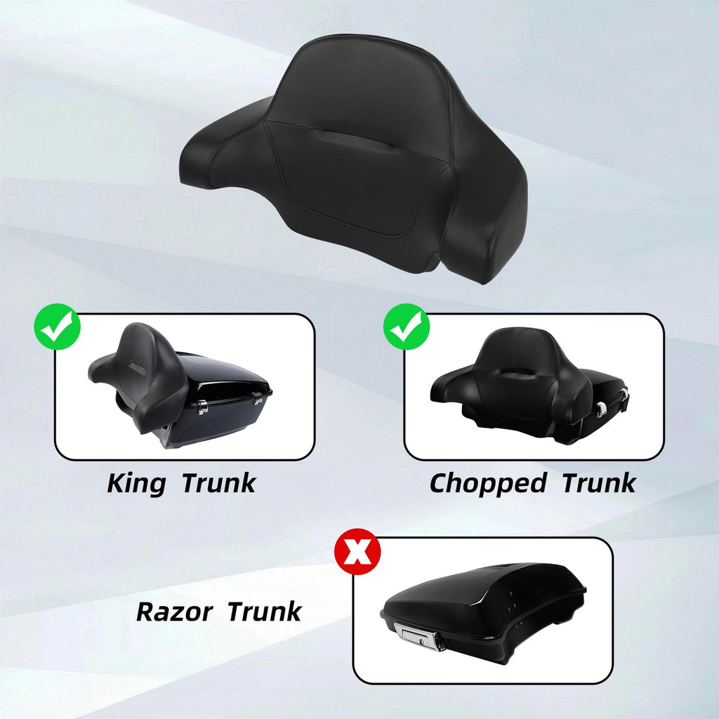 Wrap-around Chopped Backrest Pad for Harley Touring (2014–2023)