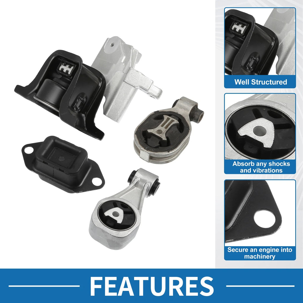 Engine Motor Mount Set for Nissan Juke 1.6L (2011–2017) & Sentra